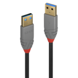 0.5m USB 3.2 Type A Cable, 5Gbps, Anthra Line USB Type A Male to A Male