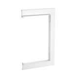 BRK WA70110 rws  Wall cover, for the termination of the passage through the wall, 84x140x10, pure white Polycarbonate/Acrylonitrile butadiene styrene