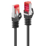 0.5m Cat.6 S/FTP Network Cable, Black RJ45, M/M, 250MHz, Copper, 28AWG