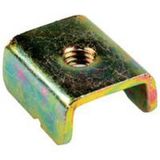 Stirrup - for fixing equipment on C profile rail - for M6 screw