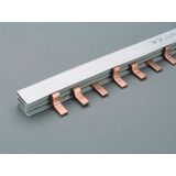 Comb bar, 3-pole, bridge type 130A, pitch 27mm, 1m long