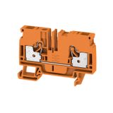 Feed-through terminal block, PUSH IN, 6 mm², 800 V, 41 A, Number of co