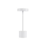 White Aluminium & Acrylic LED 2 Watt 230Lm 3000K 220-240 Volt Beam Angle 163º IP54 Switch On/Off / USB Wire D: 11.8 H: 30 cm