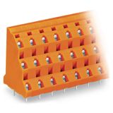 Triple-deck PCB terminal block 2.5 mm² Pin spacing 10.16 mm orange