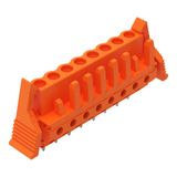 THT female header straight Pin spacing 5.08 mm orange