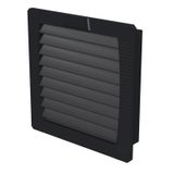Exhaust filter (cabinet), IP55, black, EMC version: No