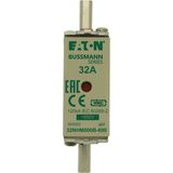 Fuse-link, LV, 32 A, AC 690 V, NH000, aM, IEC, dual indicator, live gripping lugs