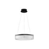 Triac Dimmable Sandy Black Aluminium  & Clear Glass  LED 37 Watt 230 Volt  2646Lm 3000K IP20   D: 55 H: 180 cm Adjustable Height