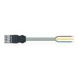 pre-assembled connecting cable;Eca;Plug/open-ended;gray