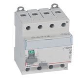 RCD DX³-ID - 4P - 400 V~ neutral right hand side - 63 A - 100 mA - AC type