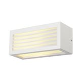 BOX-L E27 wall lamp, E27, max. 18W, square, white