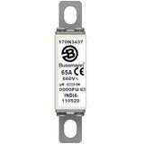 Fuse-link, high speed, 65 A, AC 660 V, size 0000, 19 x 17 x 80 mm, gR, IEC