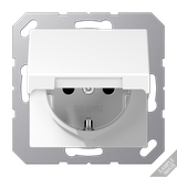 SCHUKO® socket with hinged lid A1521BFKIKLANM