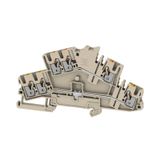 Multi-tier modular terminal, PUSH IN, 2.5 mm², 800 V, 22 A, Number of 