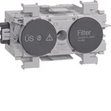 Surge protection, Filter, WAGO anbd Clamping techn., front-mounted, gr