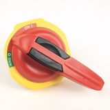 Operating Handle, Red/Yellow, Padlockable, for 194R up to 60A