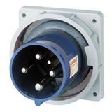 Panel mounted inlet, 63A4p9h230V, IP67