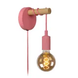 Lucide POLA - Wall light Children - Ø 12 cm - 1xE27 - Pink