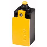 Safety position switch, LS(M)-…, Rounded plunger, Basic device, expandable, 2 N/O, Yellow, Metal, Cage Clamp, -25 - +70 °C