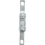 Fuse-link, low voltage, 15A, AC 600 V, DC 250 V, HRCII-C, 14 x 85 mm, CSA