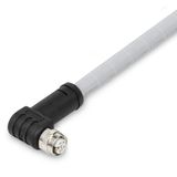 Power cable M12L socket straight M12L plug straight