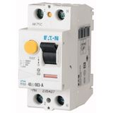 Residual current circuit breaker (RCCB), 25A, 2pole, 100mA, type A