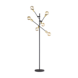 Cross floor lamp 6xE27 matt black/gold