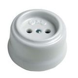 Two-pole Socket Garby with Shutters Fontini 30-205-17-2