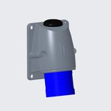 Surface inlet, 9h, 16A, IP44, 3P+E