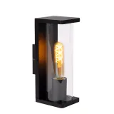 Lucide SLIGO - Wall light Outdoor - 1xE27 - IP44 - Black