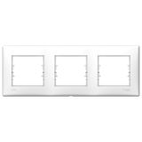 Sedna 3-gang horizontal IP44 frame white