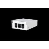 Modul surface mount housing 3 port pure white, unequipped