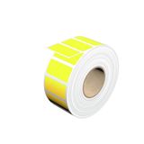 Device marking, Self-adhesive, halogen-free, 38 mm, Polyester, yellow