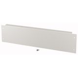 Plinth, front plate for HxW 200 x 850mm, grey