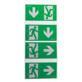 Slide-in pictogram set for luminaires KB(KBM), KS, AM, AS