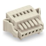 1-conductor female connector CAGE CLAMP® 0.5 mm² light gray