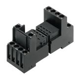 Relay socket, flat design, IP20, 4 CO contact , 10 A, Screw connection
