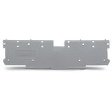 End and intermediate plate 1.1 mm thick gray