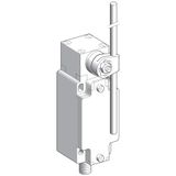Limit switch,  XC Standard, XCKJ, thermoplastic round rod lever 6 mm, 1NC+1 NO, snap, M12
