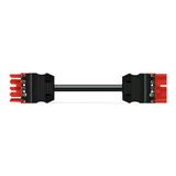 pre-assembled interconnecting cable Eca Socket/plug red