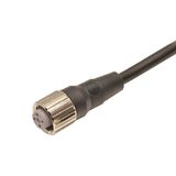 Sensor cable, M12 straight socket (female), 5-poles, A coded, PVC fire
