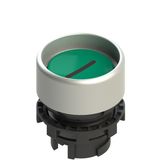 Green protected impulse button with gear E2 1PU2P429L2