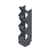 Side element, IP20 in installed state, Plastic, Graphite grey, Width: 