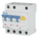 RCD/MCB combination, 20 A, 30 mA, MCB trip characteristic: C, 3p, RCD trip characteristic: A