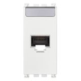 RJ45 Cat6A Netsafe FTP outlet white