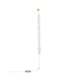 Triac Dimmable Gold Metal & Opal Glass   LED 42 Watt 230 Volt   3958Lm 3000K IP20   Cable Length: 310 cm   D: 10 W: 9 H: 105 cm