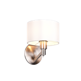 Cassio wall lamp E27 brushed steel