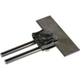 Saddle clamp StSt clamping range 0.7-8mm with double cleat for Rd 8-10