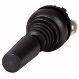 Joystick, with one operating point per operating direction, With plastic shaft, 2 positions, Bezel: black, maintained, Horizontal