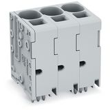 PCB terminal block 16 mm², gray
